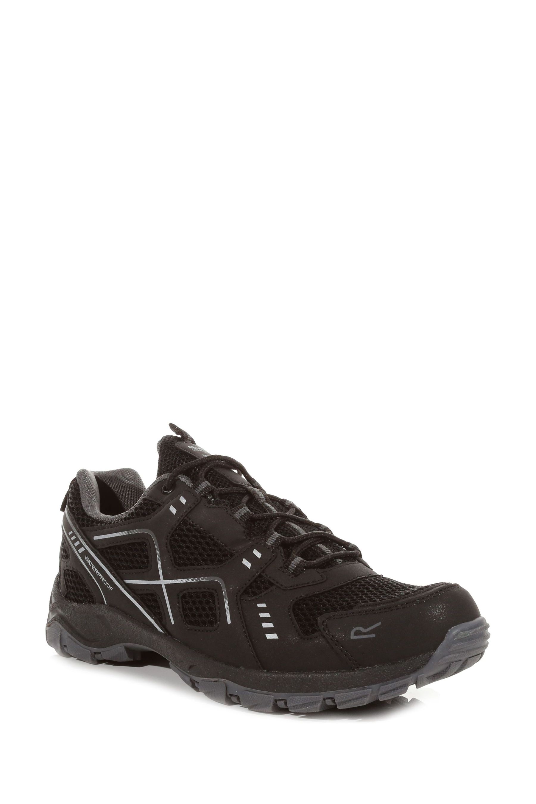 Regatta Black Vendeavour Waterproof Walking Shoes