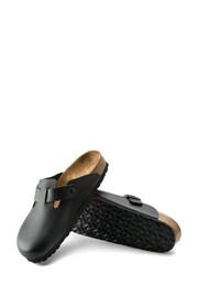 Birkenstock Smooth Leather Boston Black Clogs - Image 7 of 7