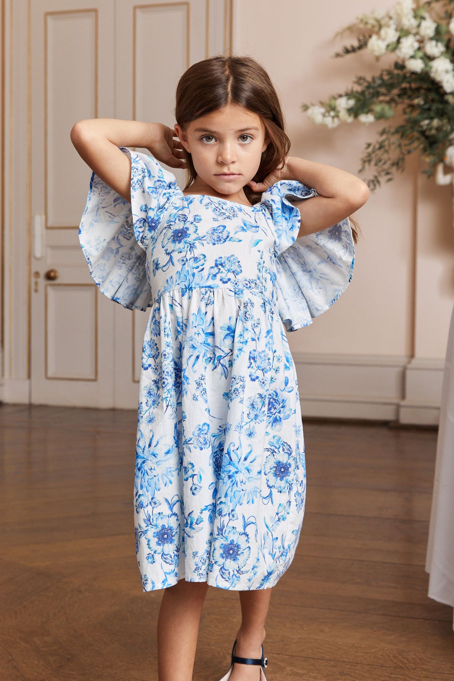 Next girls blue dress clearance