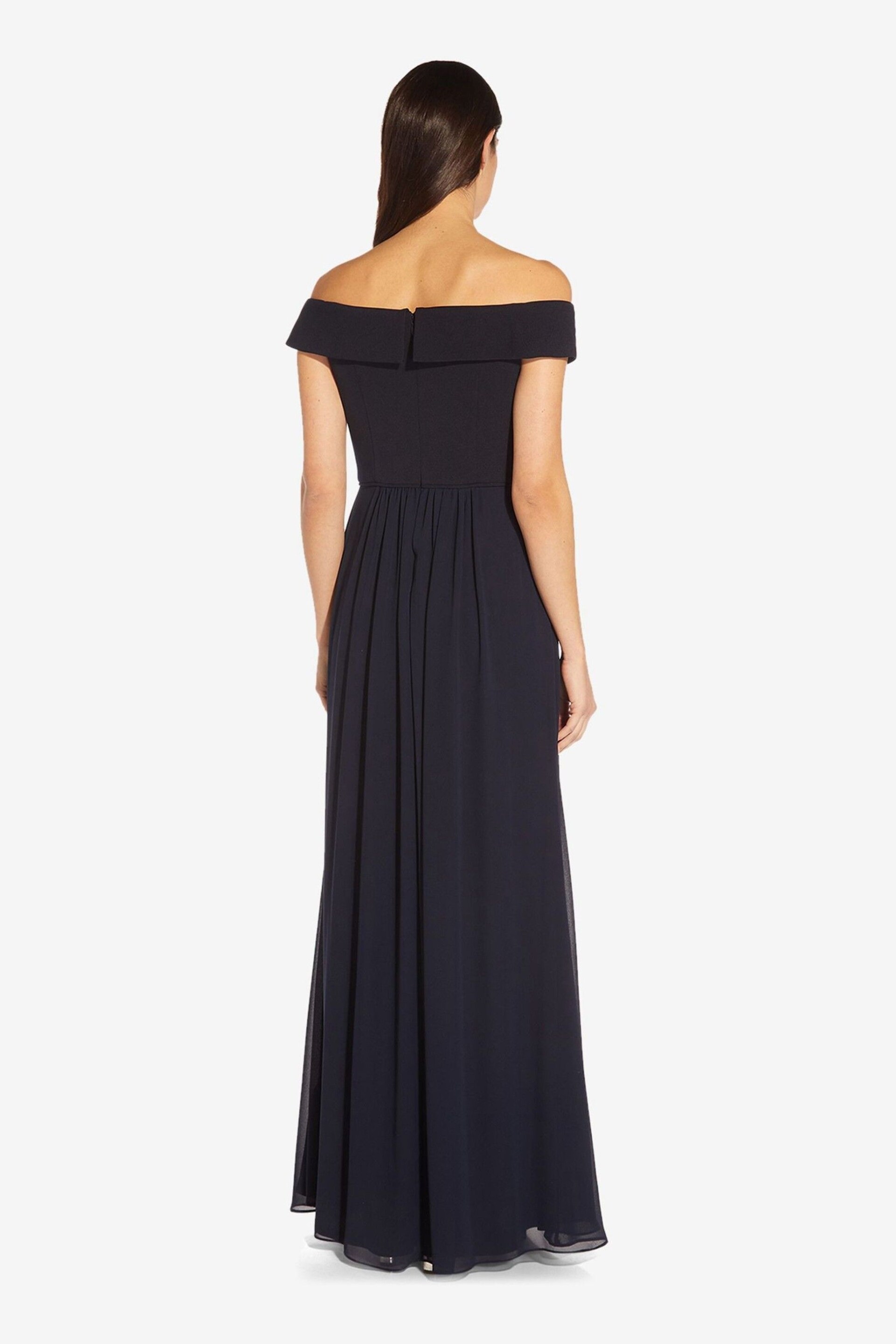 Adrianna Papell Crepe Chiffon Gown - Image 2 of 5