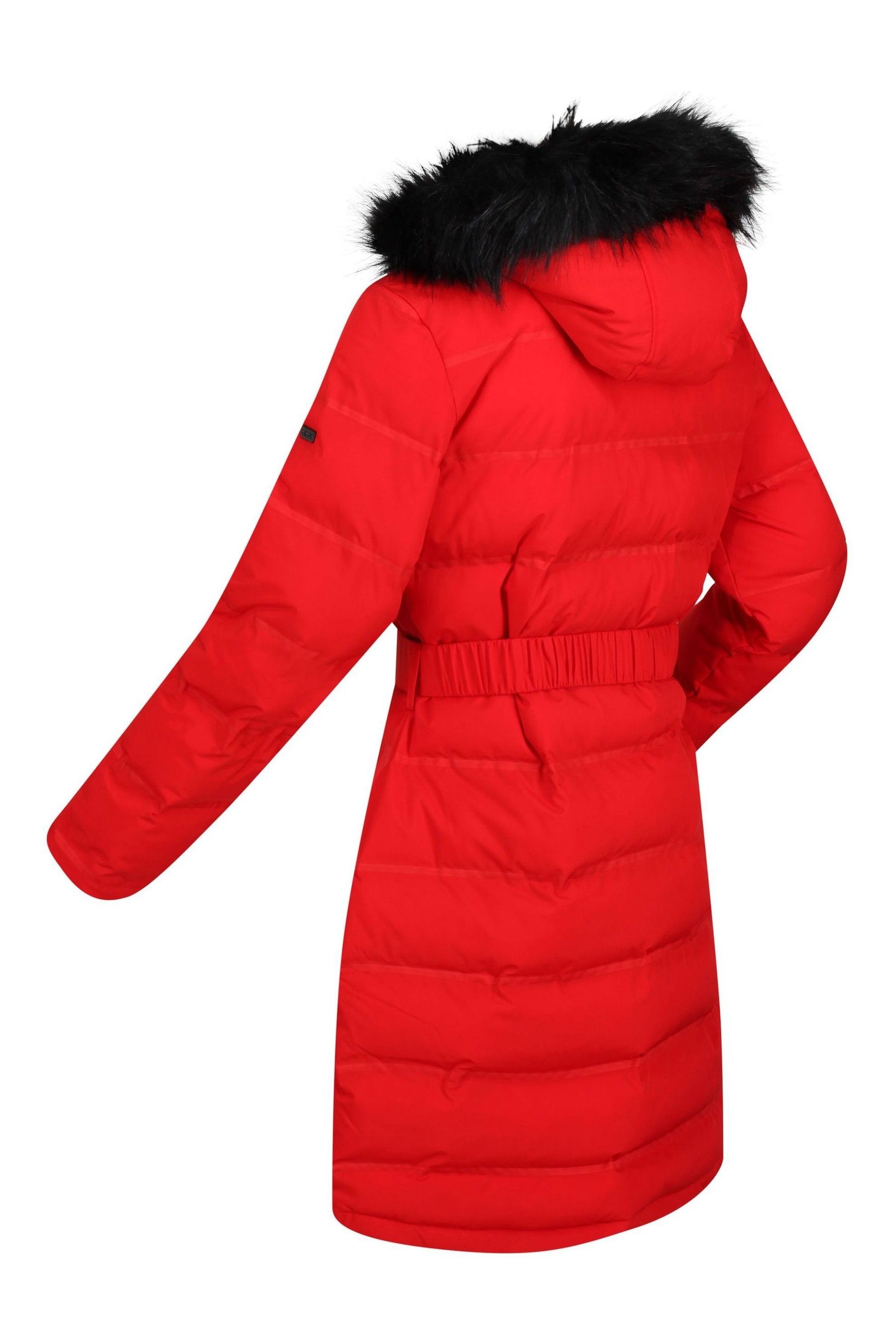 Red belted jacket new arrivals