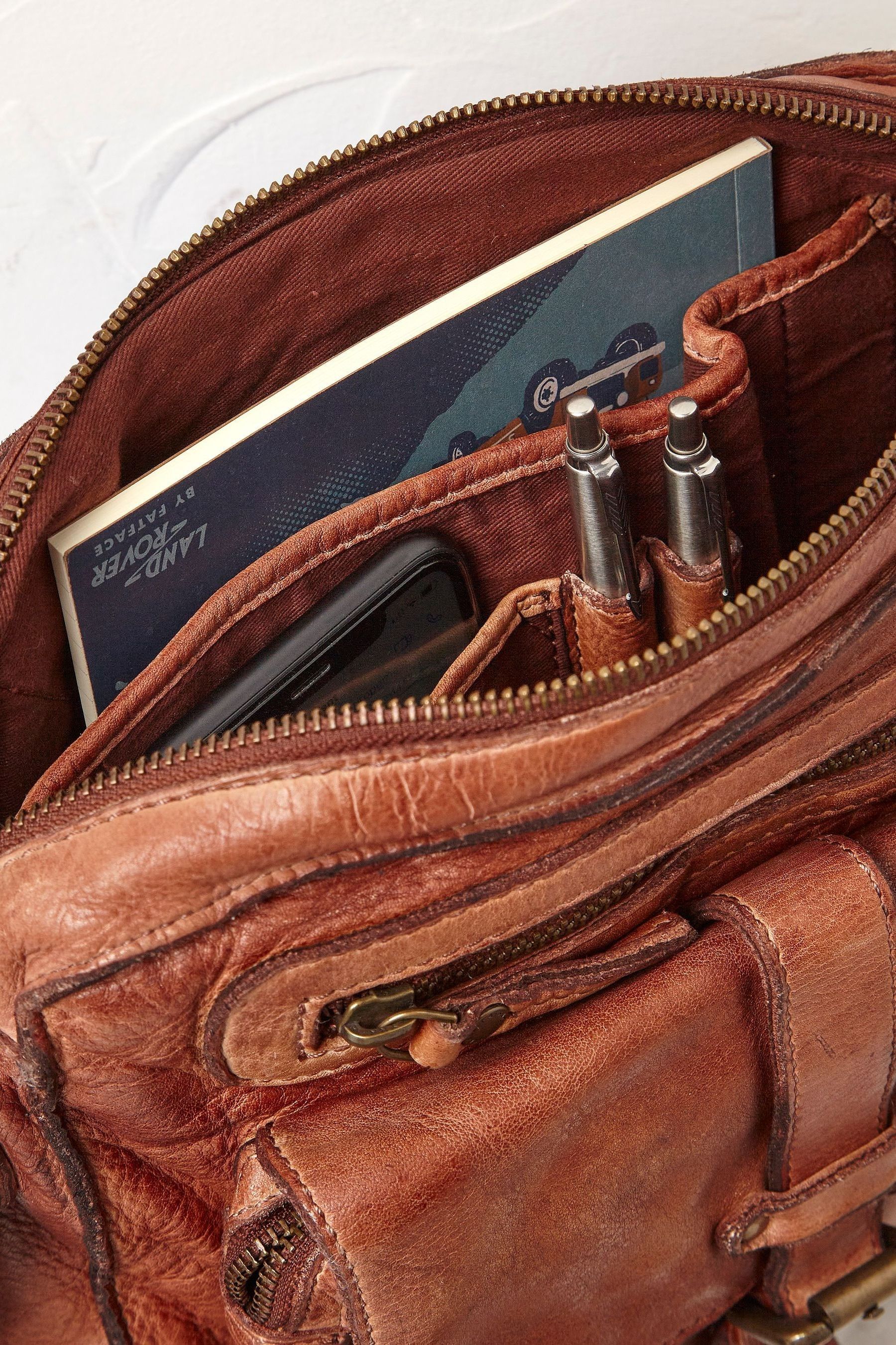 Buy FatFace Brown Leather Cross Body Bag from Next Germany