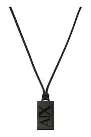 Armani Exchange Jewellery Gents Logo Black Necklace - Image 1 of 3