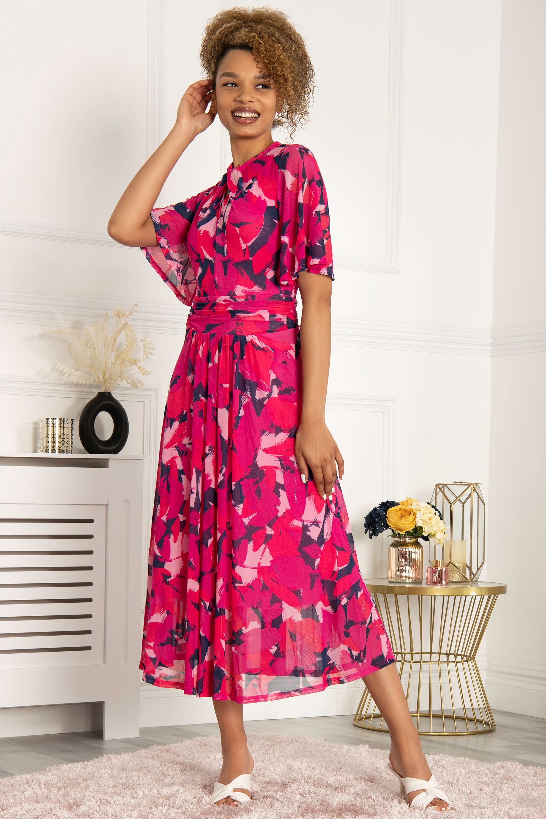 Jolie moi pink dress best sale