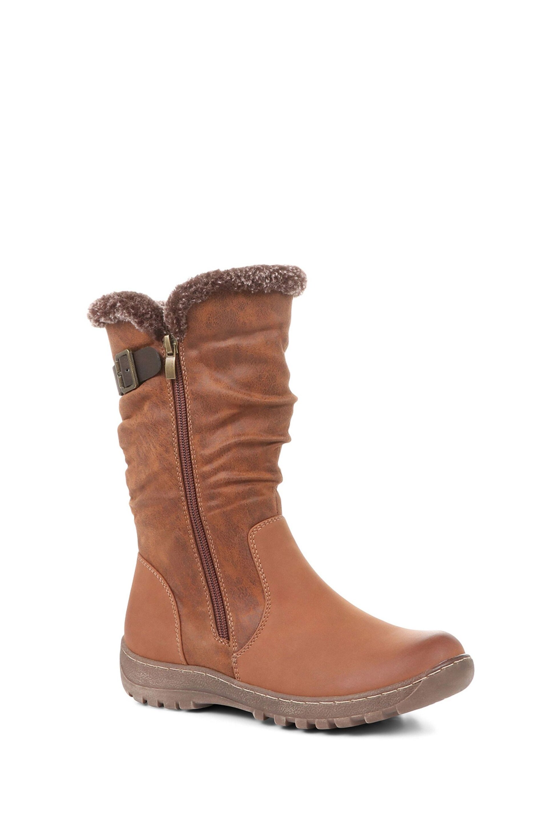 Pavers Lightweight Brown Calf Boots - Image 2 of 5
