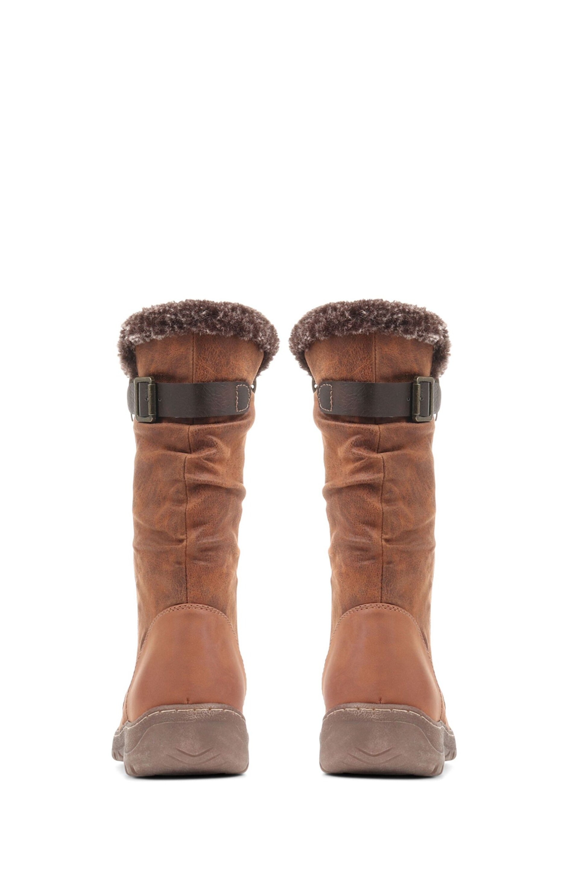 Pavers Lightweight Brown Calf Boots - Image 3 of 5