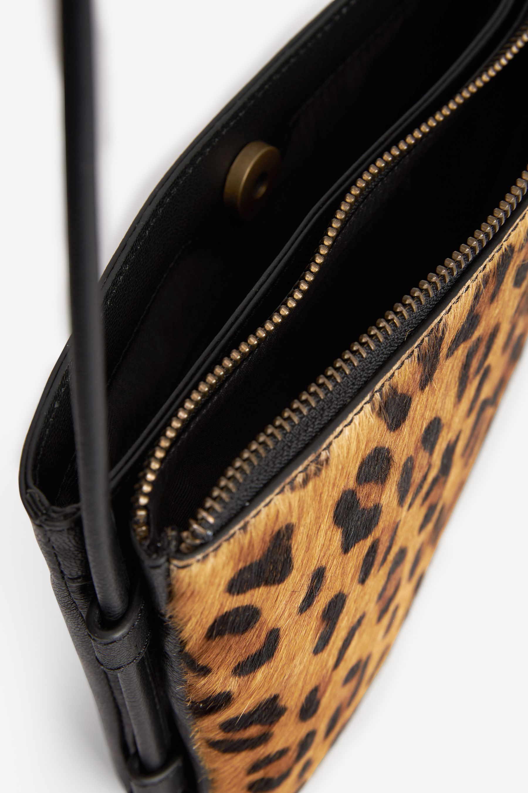 Buy Leopard Print Small Leather Cross Body Bag from Next Luxembourg