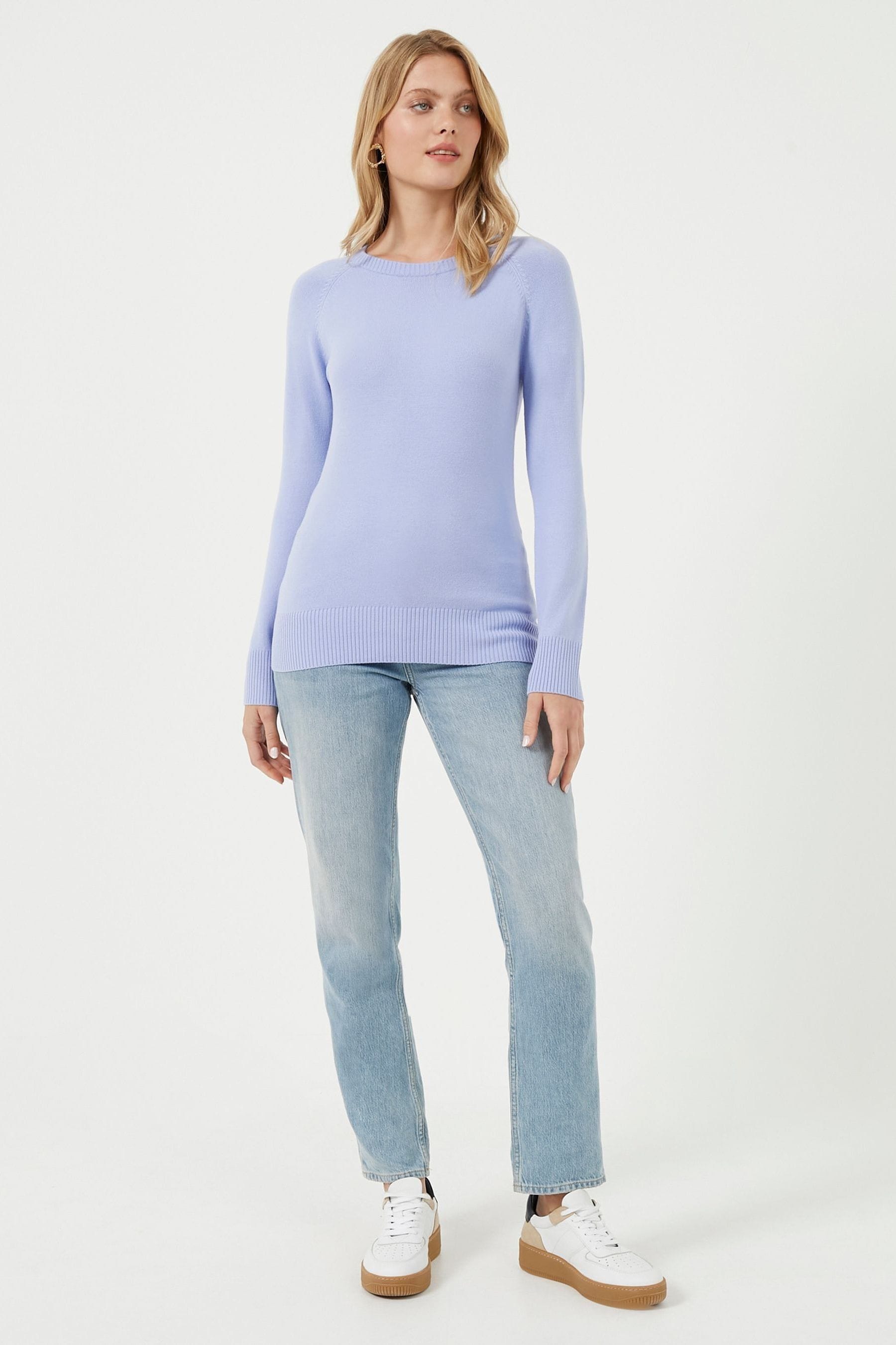 Buy French Connection Blue Babysoft Raglan Crew Neck Jumper from Next Luxembourg