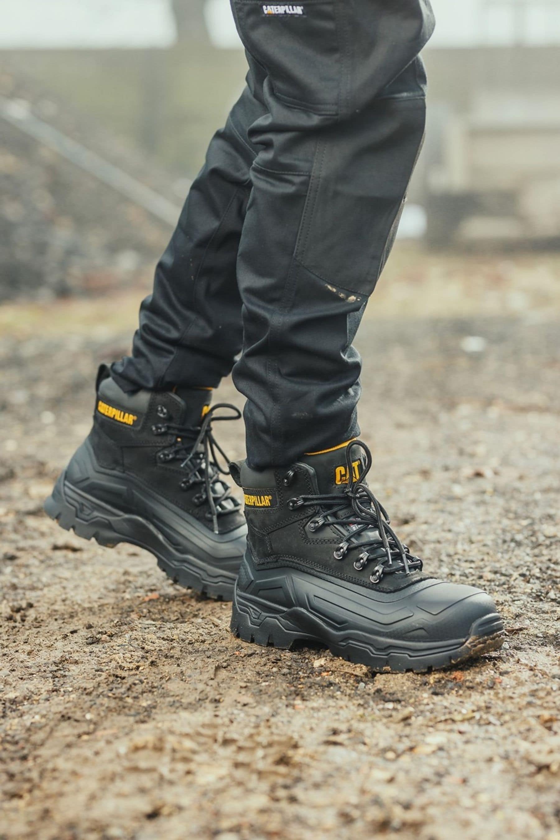 Buy Caterpillar Typhoon Black Safety Boots from the Next UK online shop