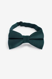 Forest Green Recycled Polyester Twill Bow Tie - Image 2 of 6