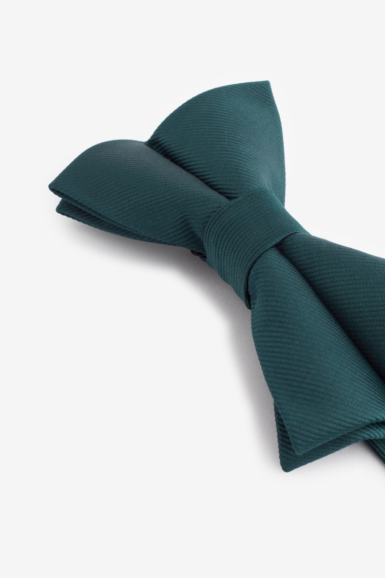 Forest Green Recycled Polyester Twill Bow Tie - Image 3 of 6