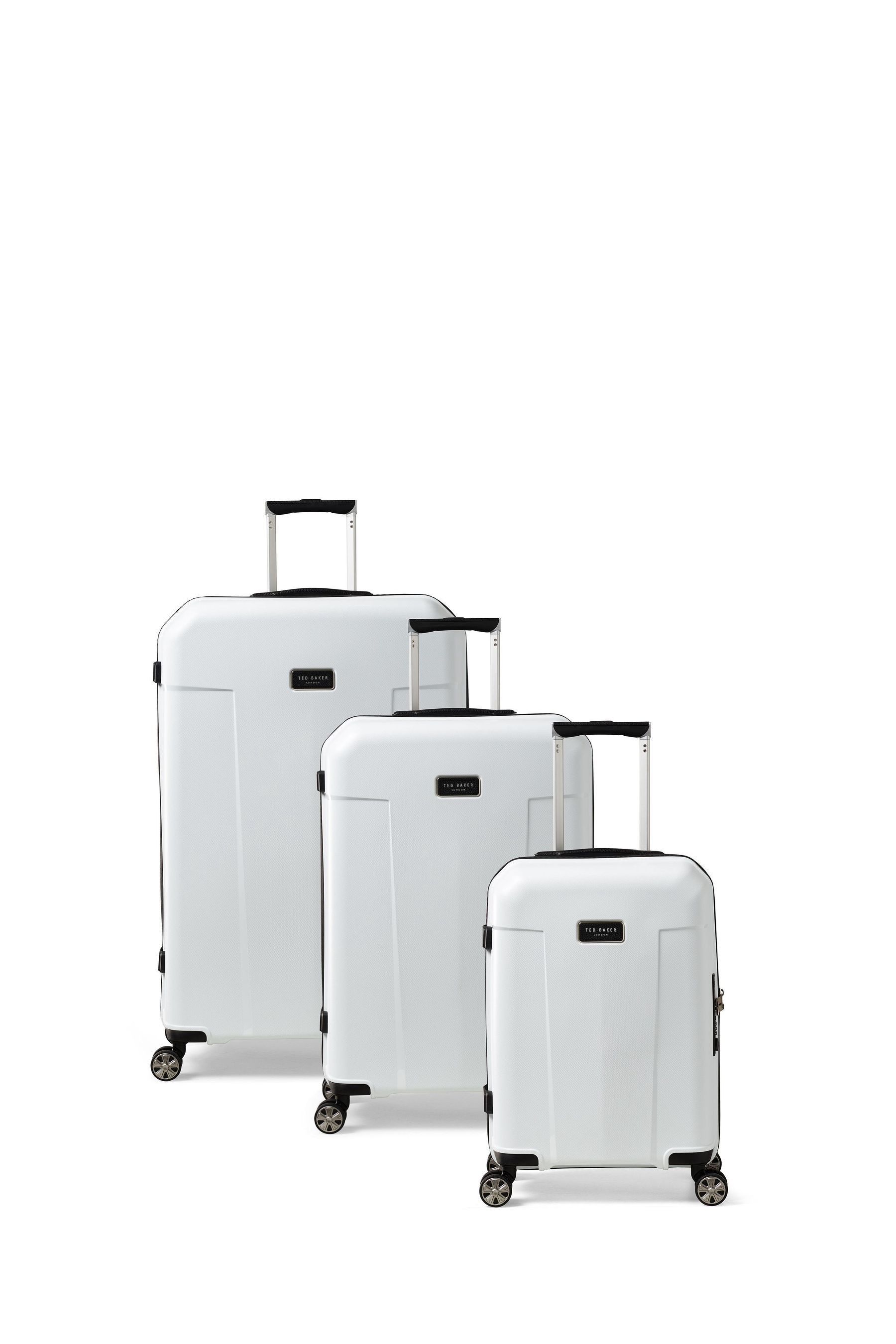 Buy Ted Baker White Large Flying Colours Suitcase from Next Ireland
