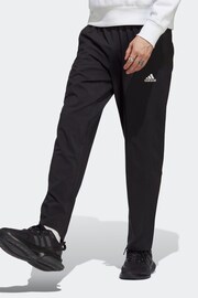adidas Black Sportswear AEROREADY Essentials Stanford Open Hem Joggers - Image 1 of 5