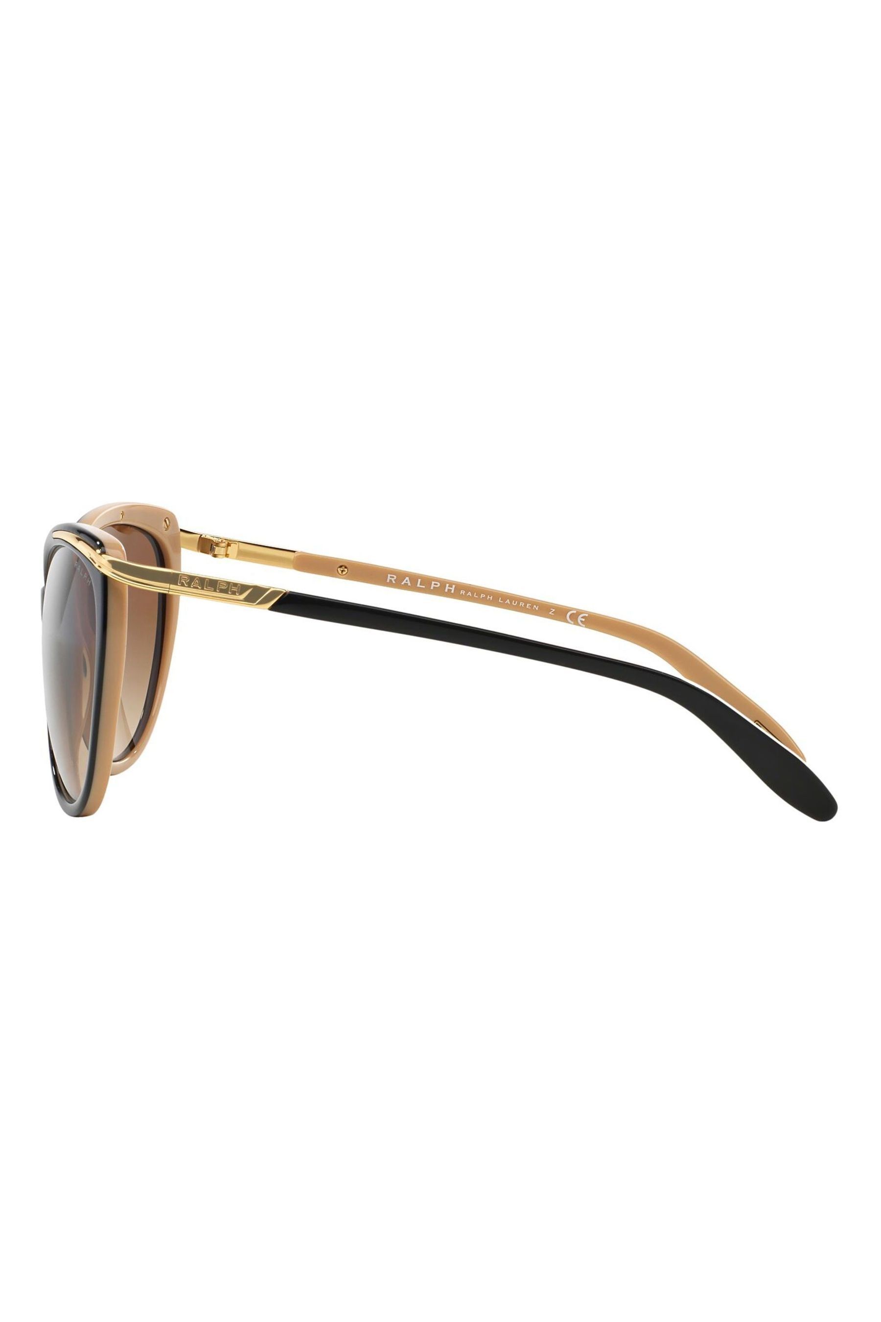 Ralph lauren black and gold sunglasses top