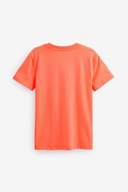 Multi Fluro Short Sleeves T-Shirts 4 Pack (3-16yrs) - Image 2 of 2