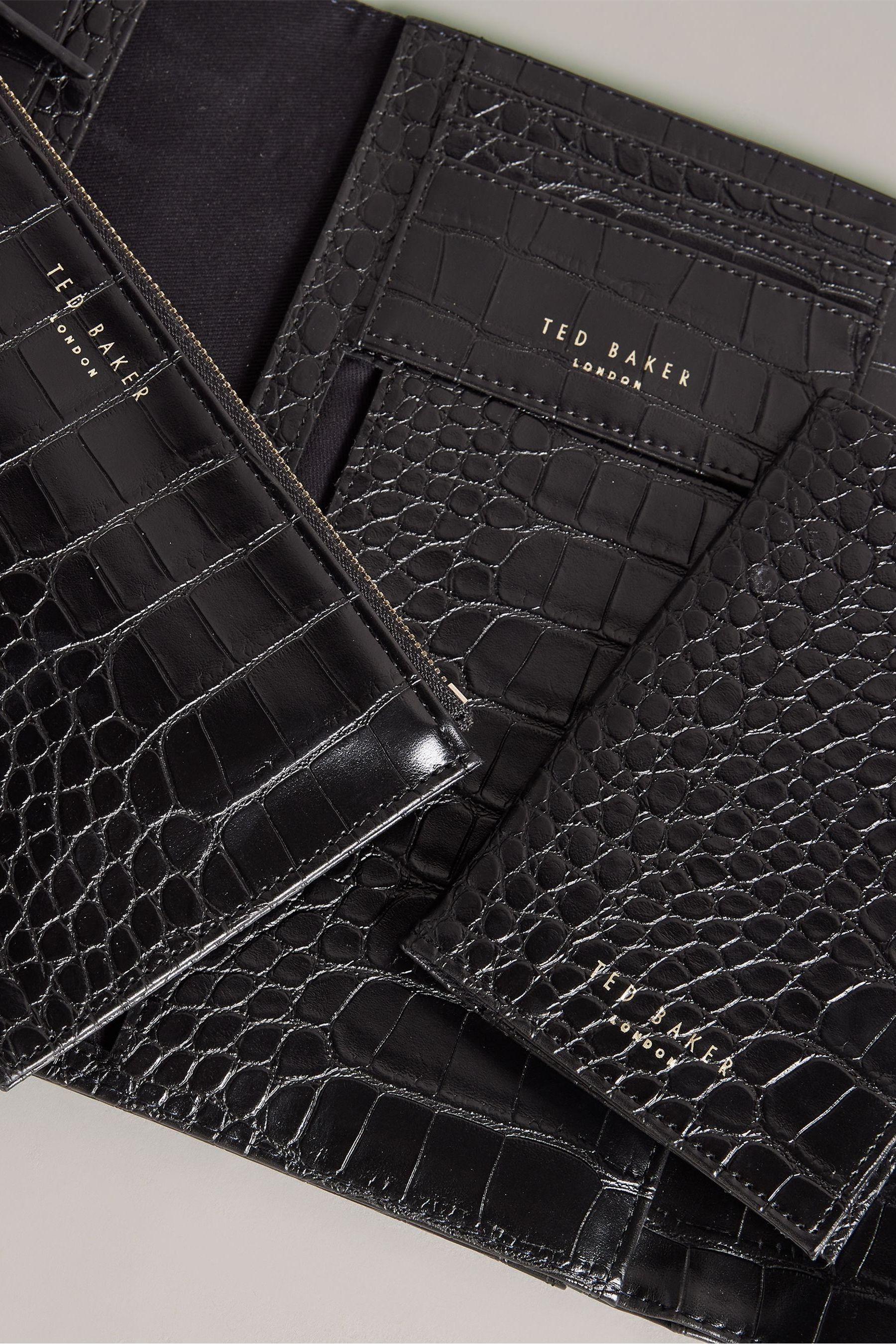 Buy Ted Baker Black Travelz Passport Holder Travel Wallet from Next Ireland