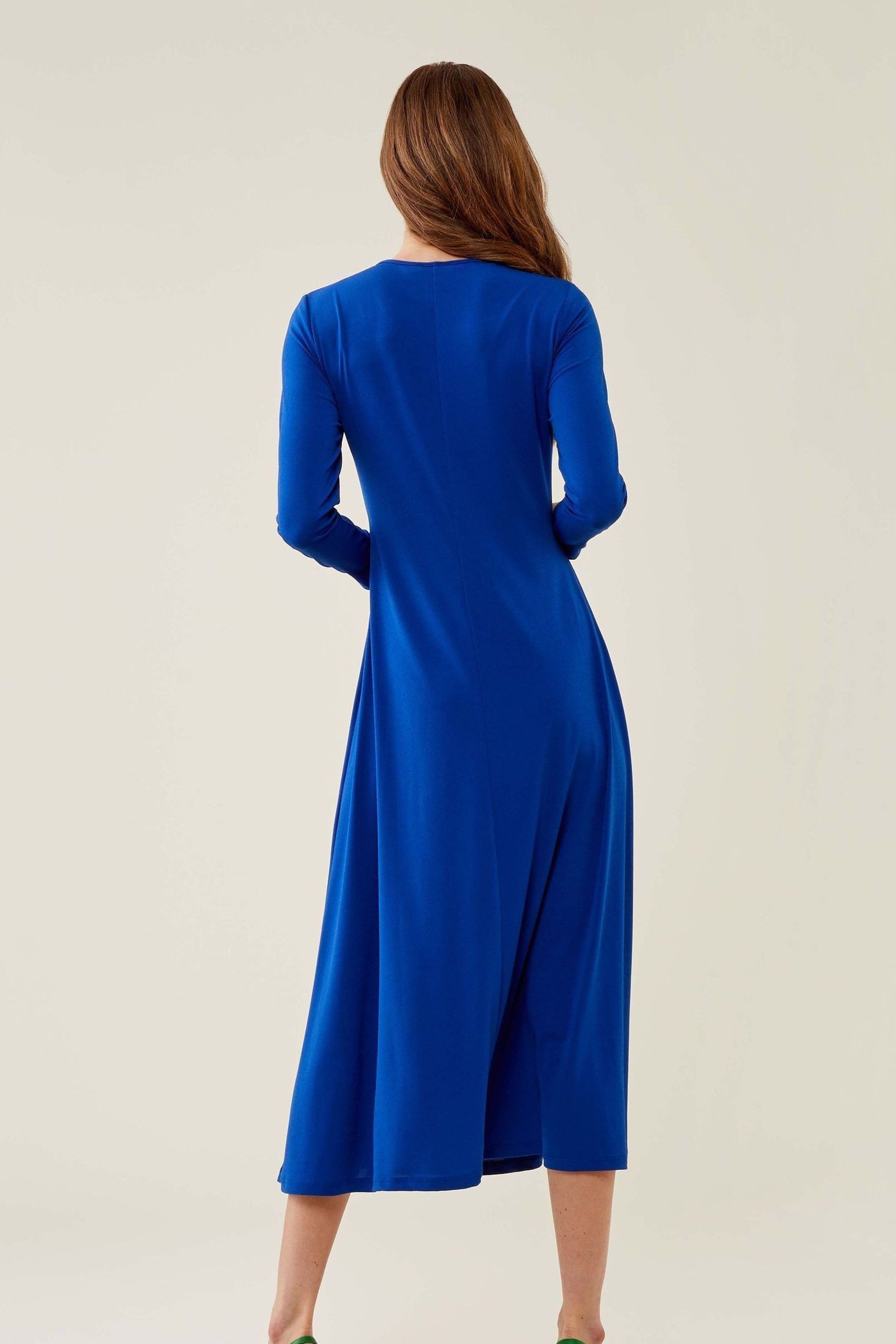 Cobalt blue jersey dress clearance