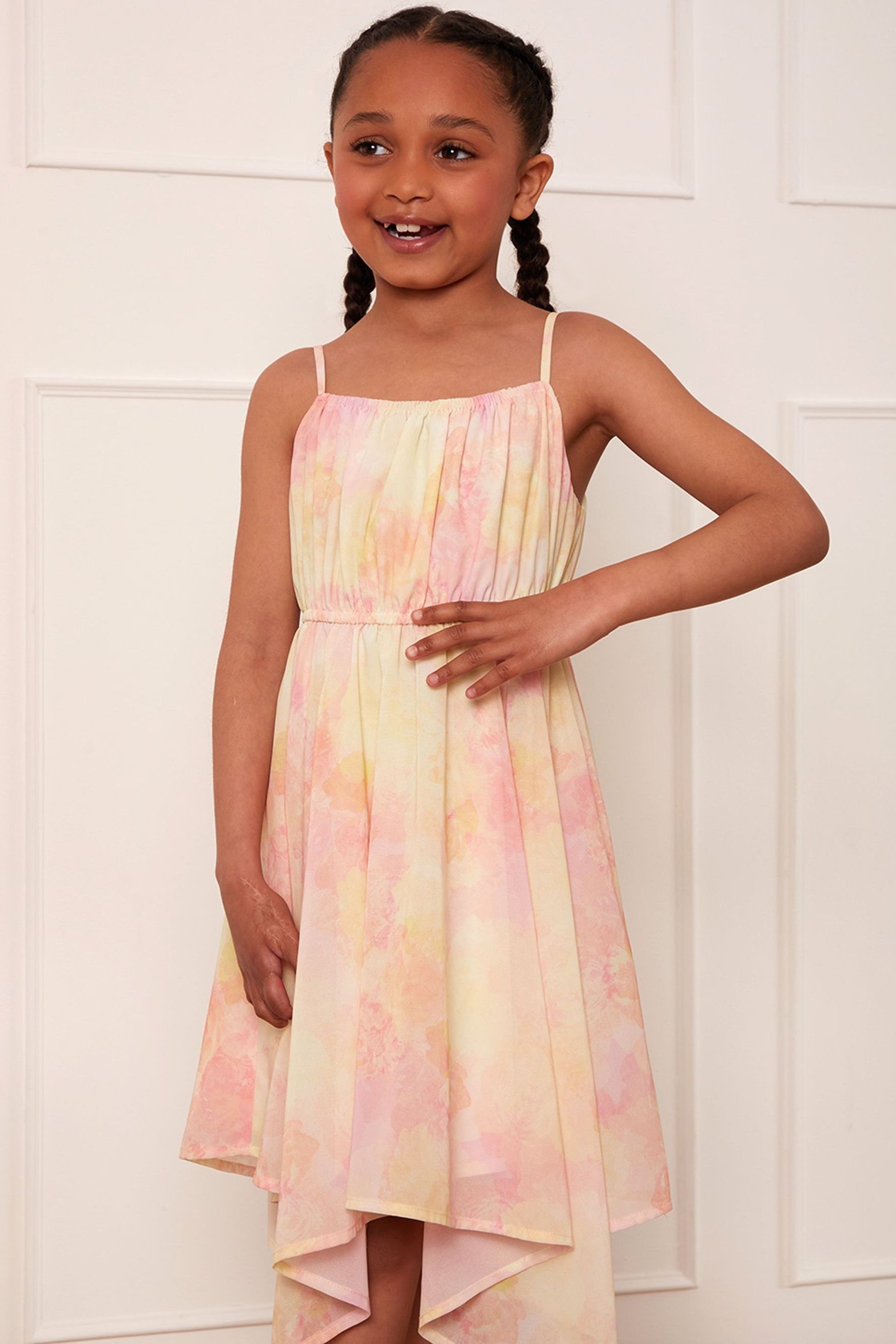 Buy Chi Chi London Cami Floral Hanky Hem Girls Midi Dress from Next Luxembourg