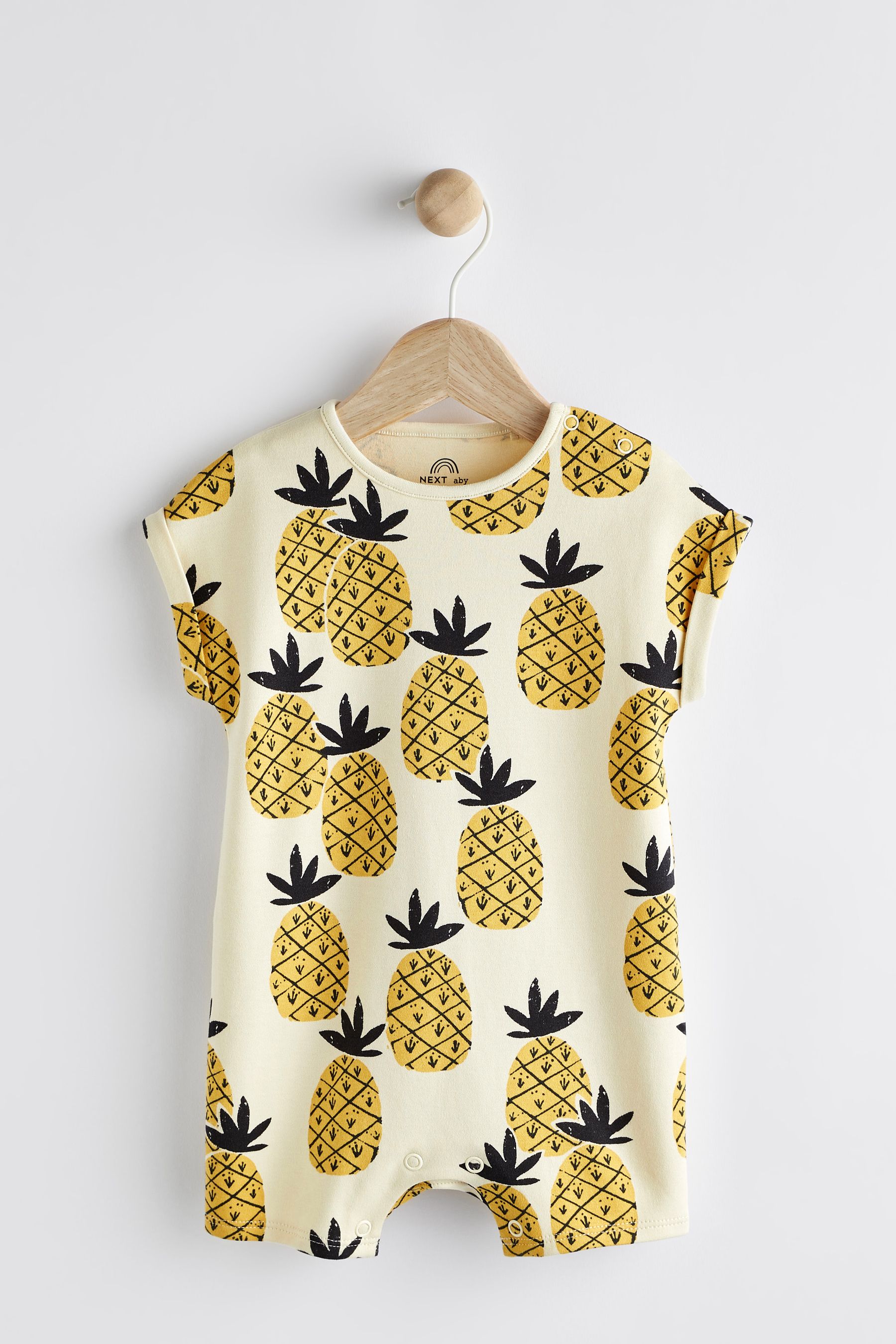 Buy Ochre Yellow Pineapple Baby Single Jersey Romper 0mths 3yrs from Next Lithuania