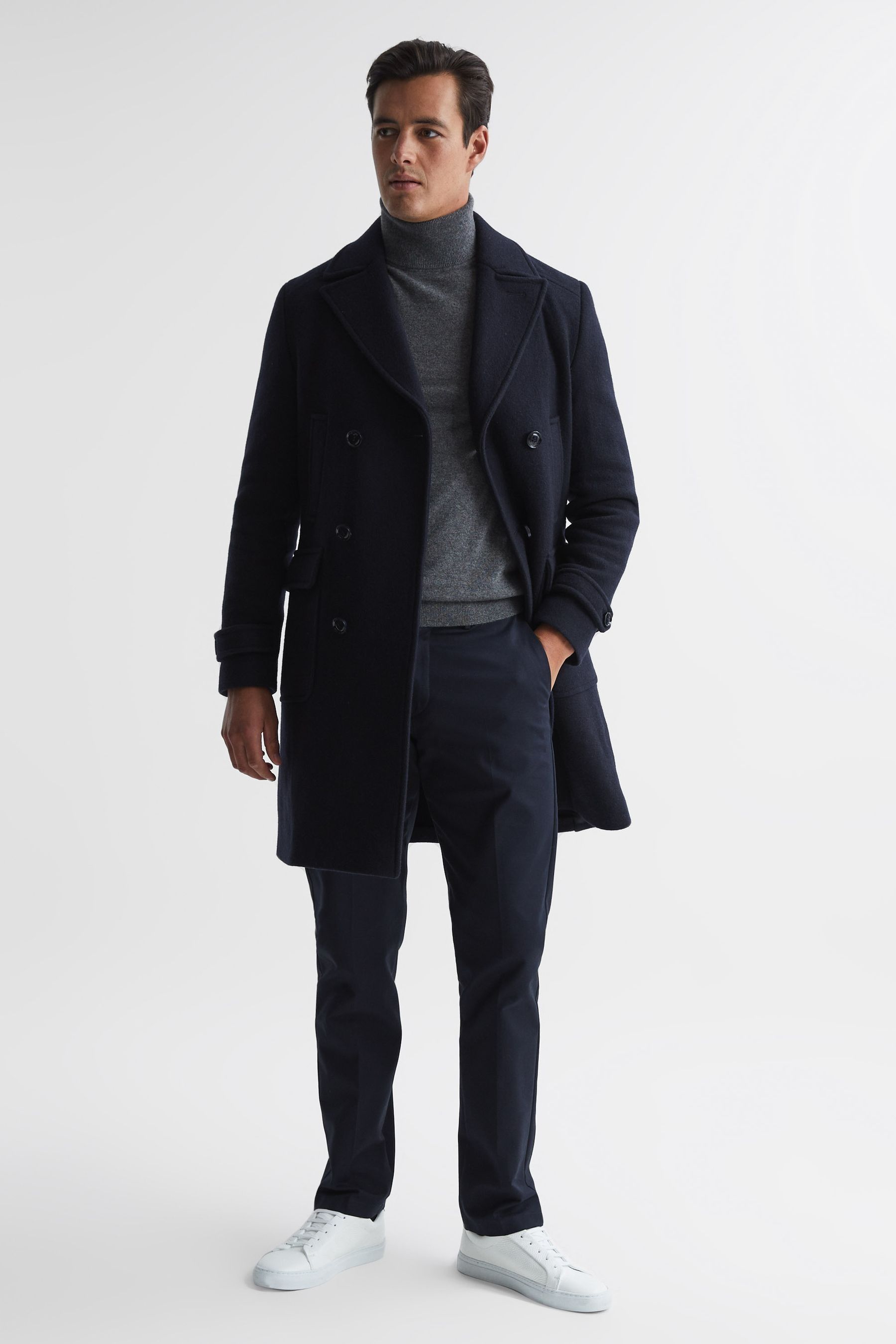 Reiss mens overcoat clearance