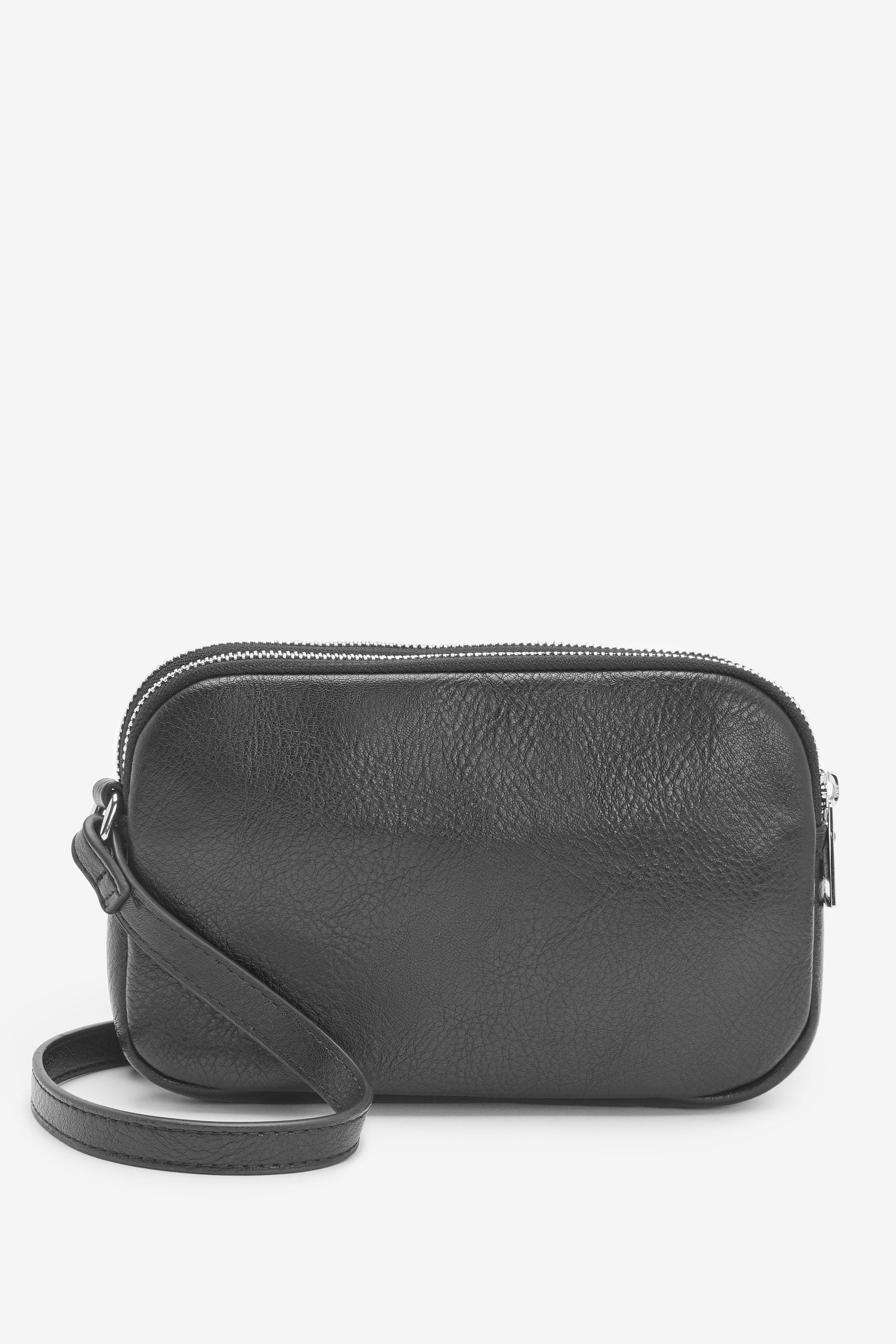 NEXT Black Utility Stud Cross Body Bag one Womens