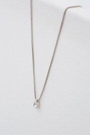 Ted Baker Silver Tone SININAA: Crystal Pendant Necklace - Image 3 of 8