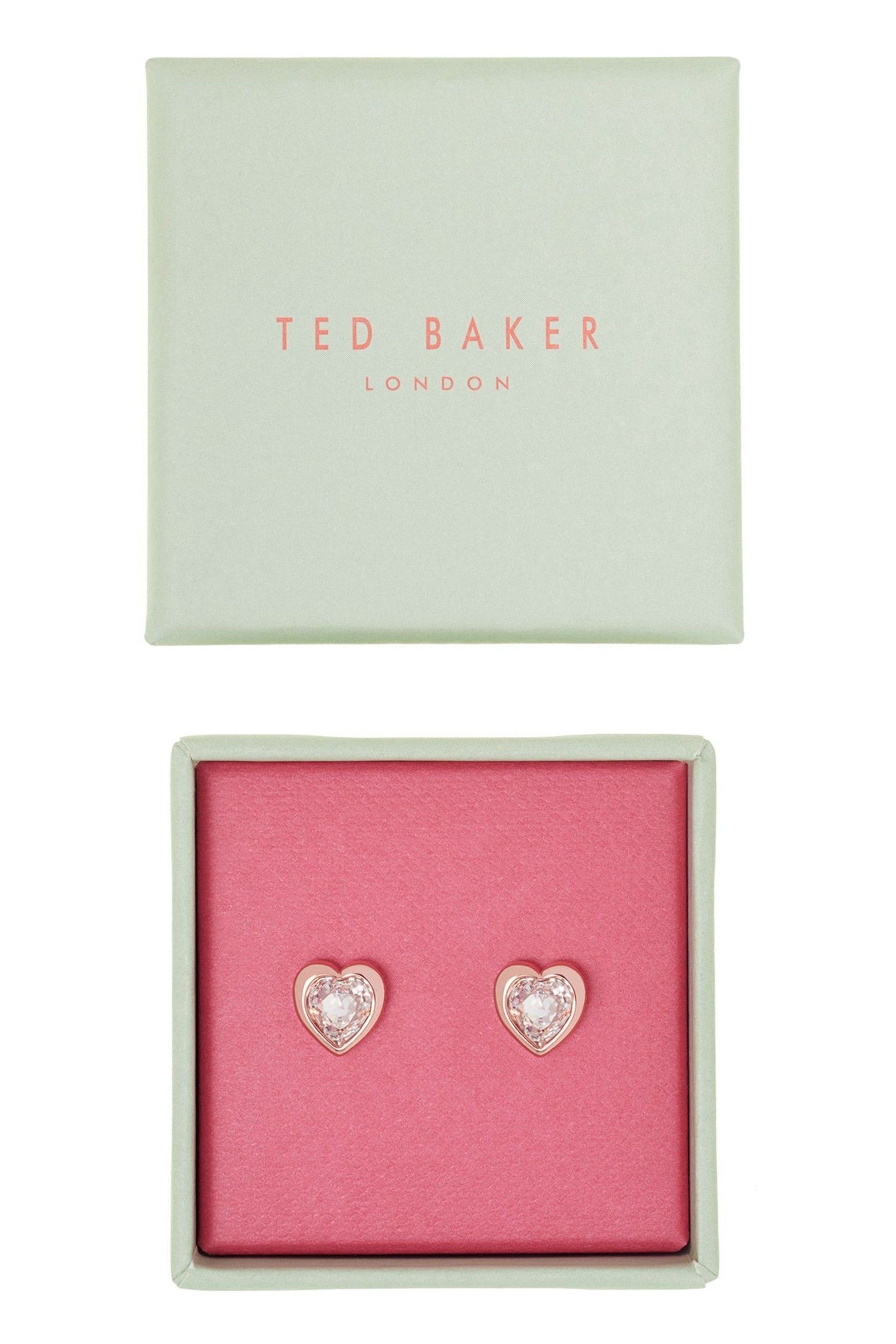 Ted baker pink heart earrings deals