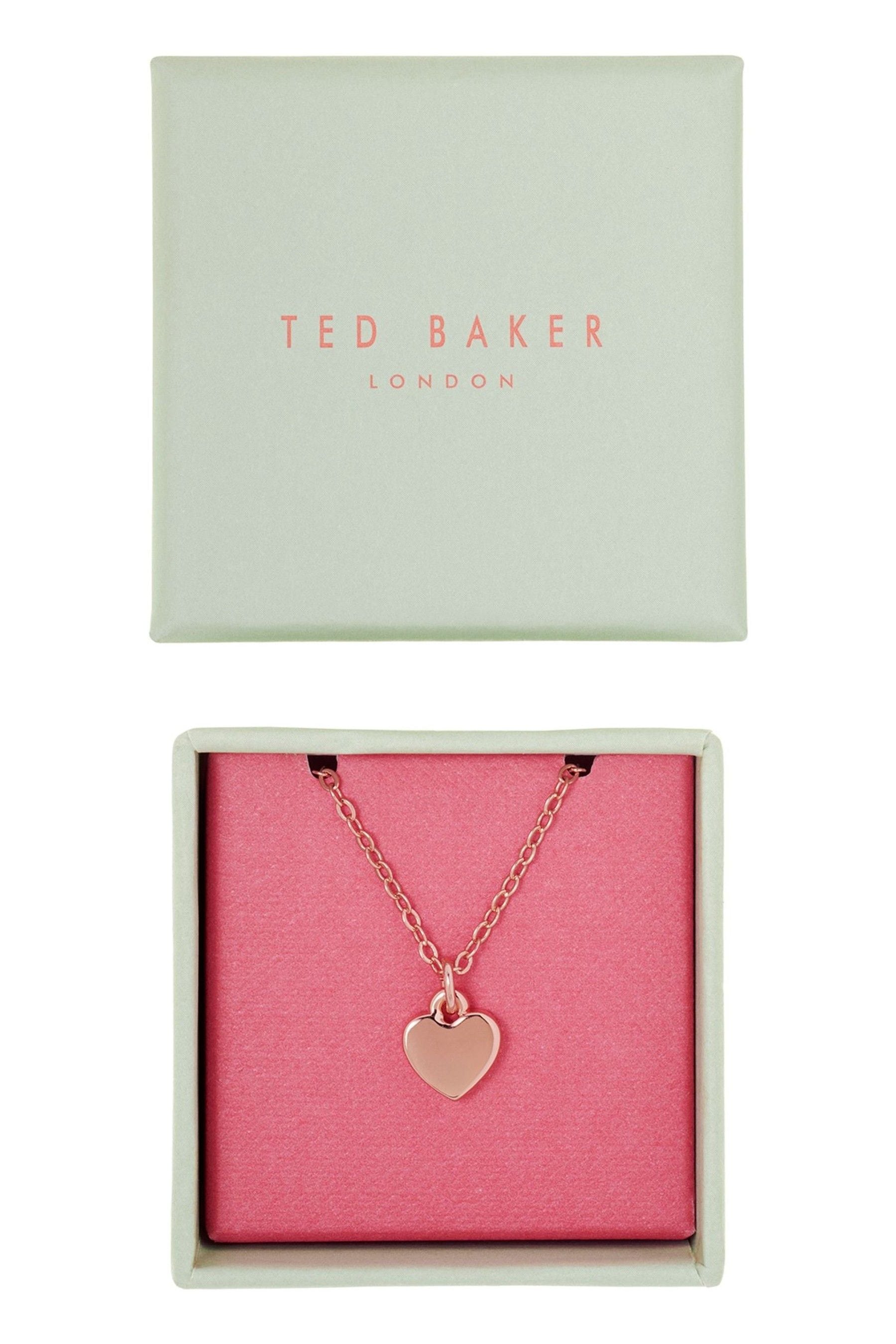 Ted Baker purchases London Rose Gold Heart Pendant Necklace