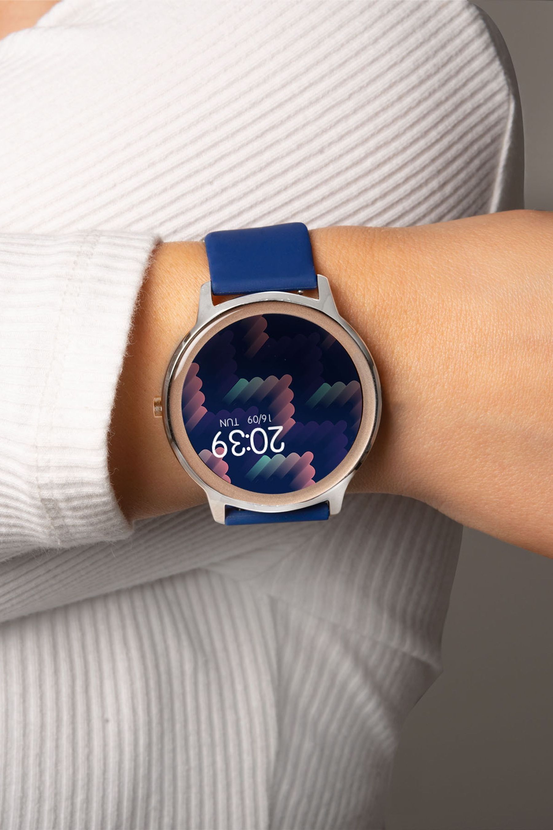 Buy Sekonda Ladies Blue Silicone Strap Smart Watch from the Next UK online shop