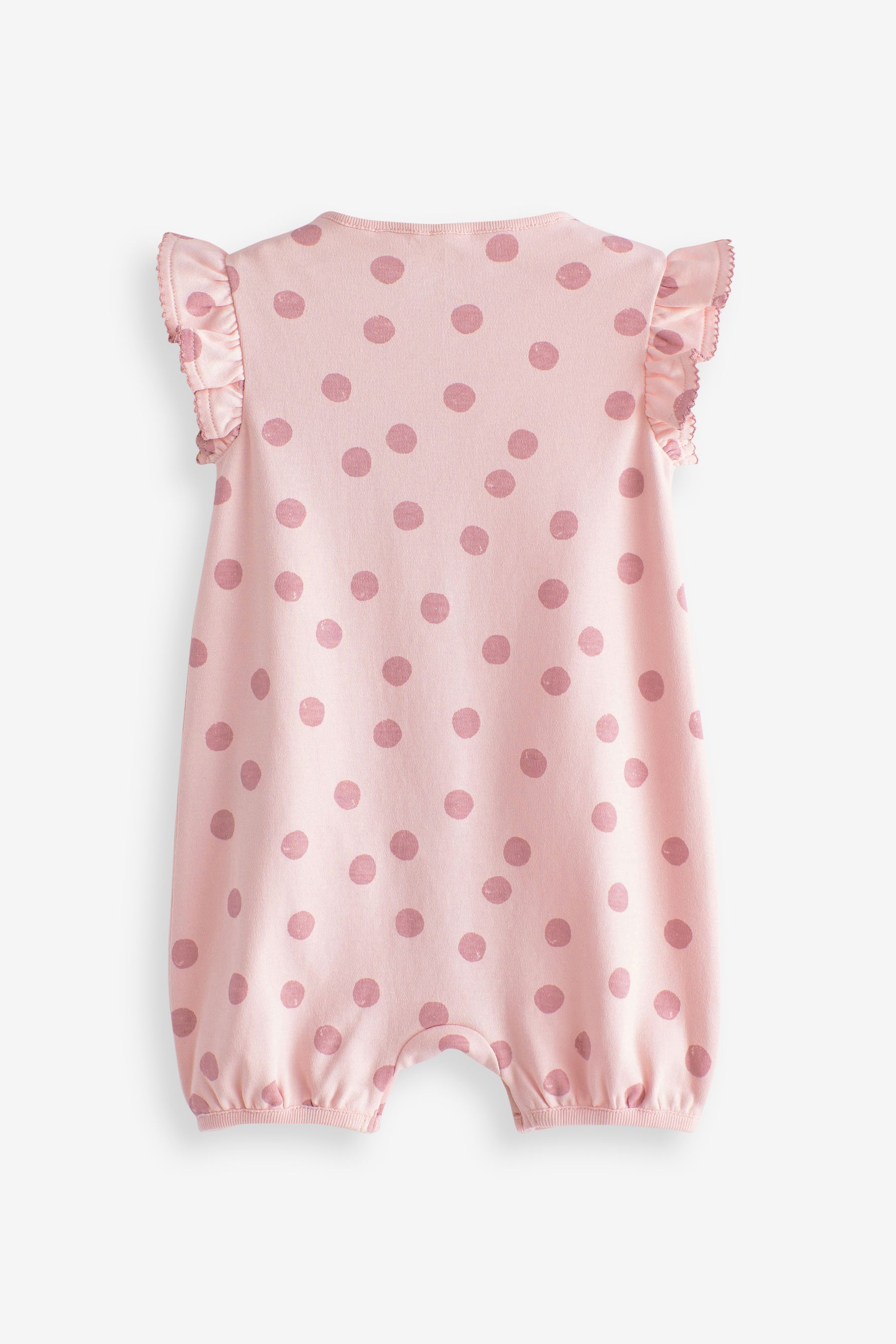 Buy Pink Bunny Baby Rompers 3 Pack from Next Luxembourg