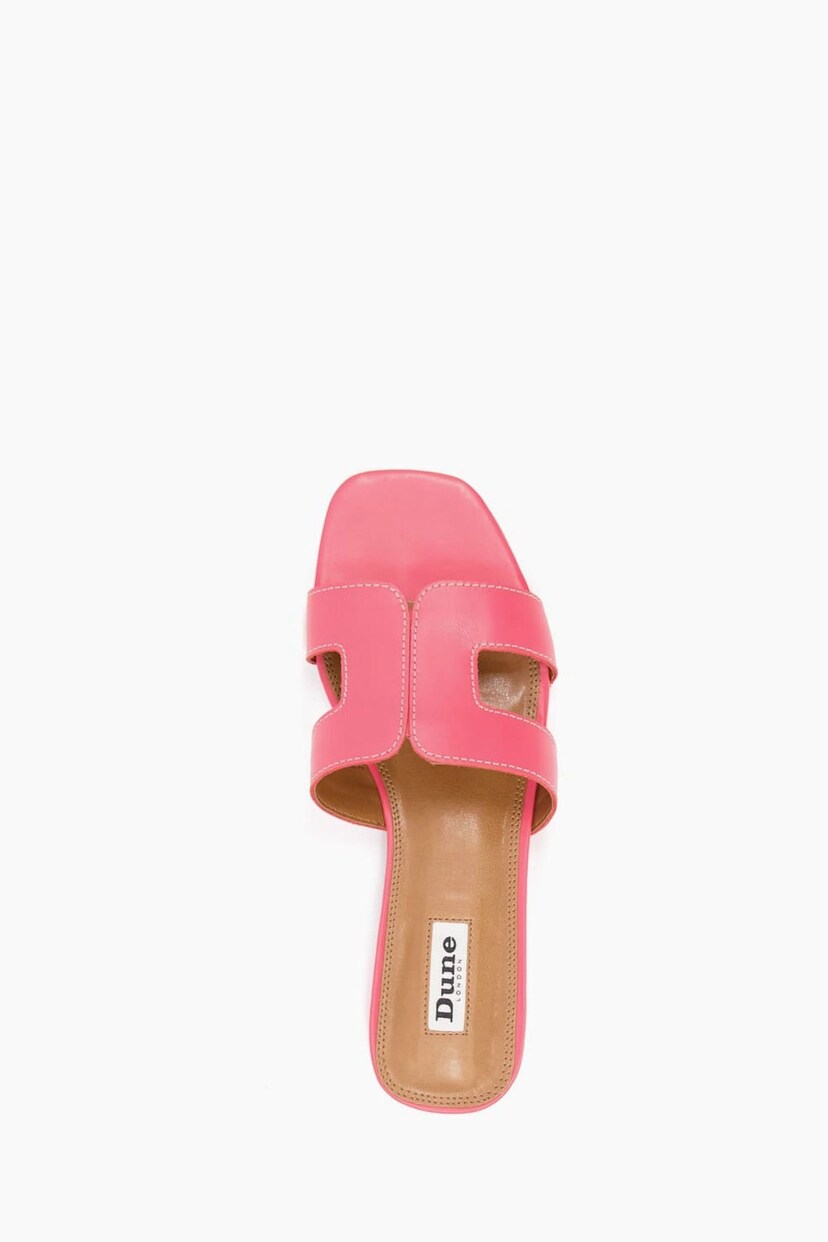 Dune London Coral Pink Loupe Smart Slider Sandals - Image 5 of 6