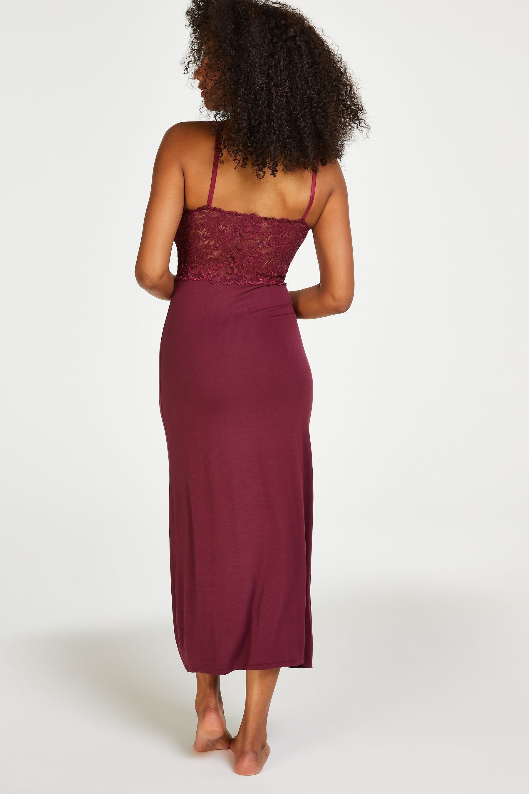 Buy Hunkemoller Long Nora Lace Slip Dress Nightie from Next Luxembourg