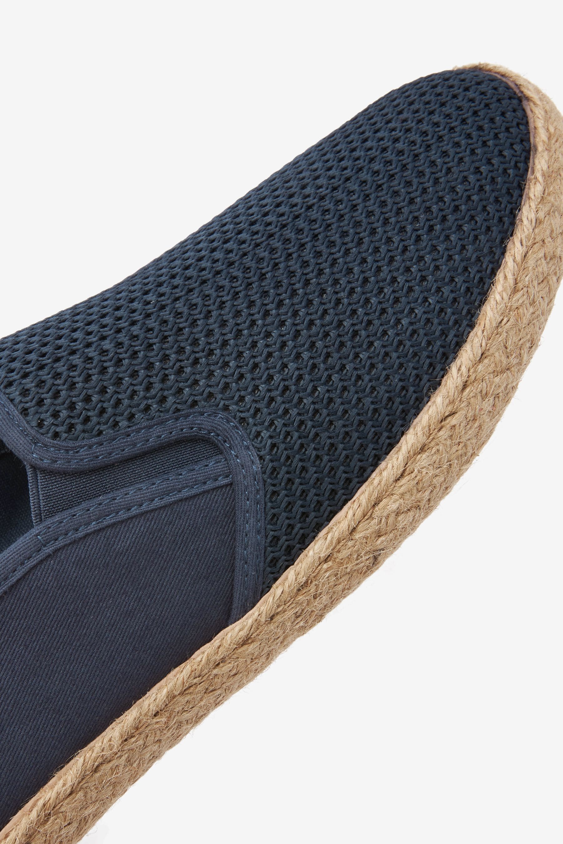 Buy Navy Blue Mesh Espadrille Shoes from Next Luxembourg