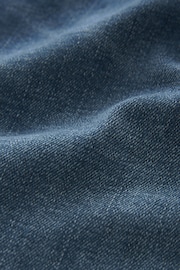 Mid Blue Slim Fit Stretch Denim Shorts - Image 9 of 9
