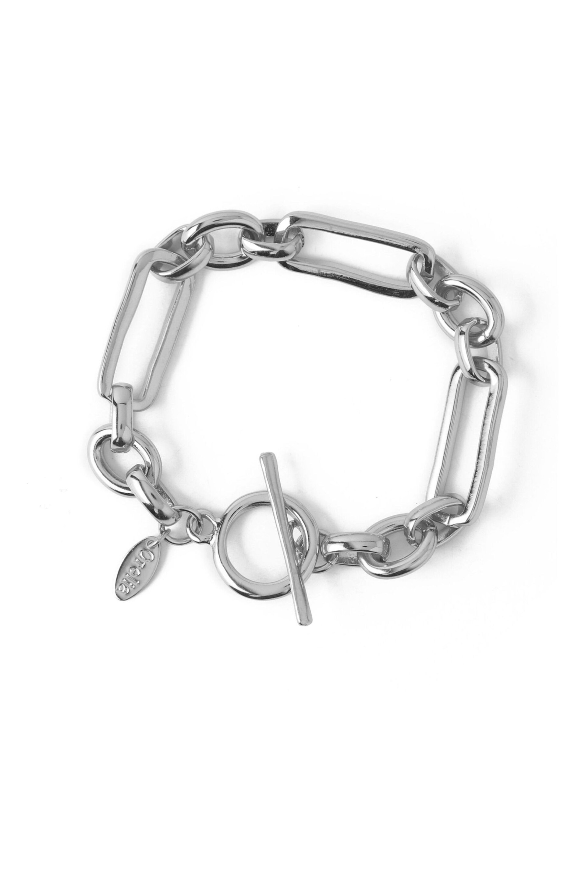 Orelia London Rectangular Link T-Bar Bracelet - Image 2 of 2