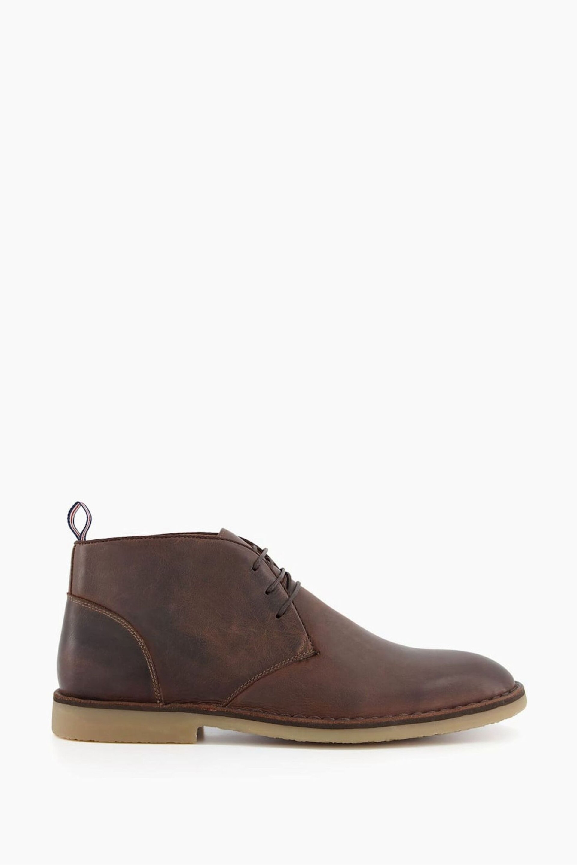 Dune London Brown Cash Lace-Up Chukka Boots - Image 2 of 6