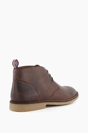 Dune London Brown Cash Lace-Up Chukka Boots - Image 3 of 6