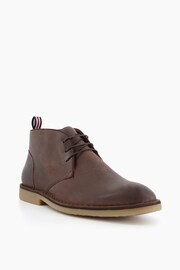 Dune London Brown Cash Lace-Up Chukka Boots - Image 4 of 6