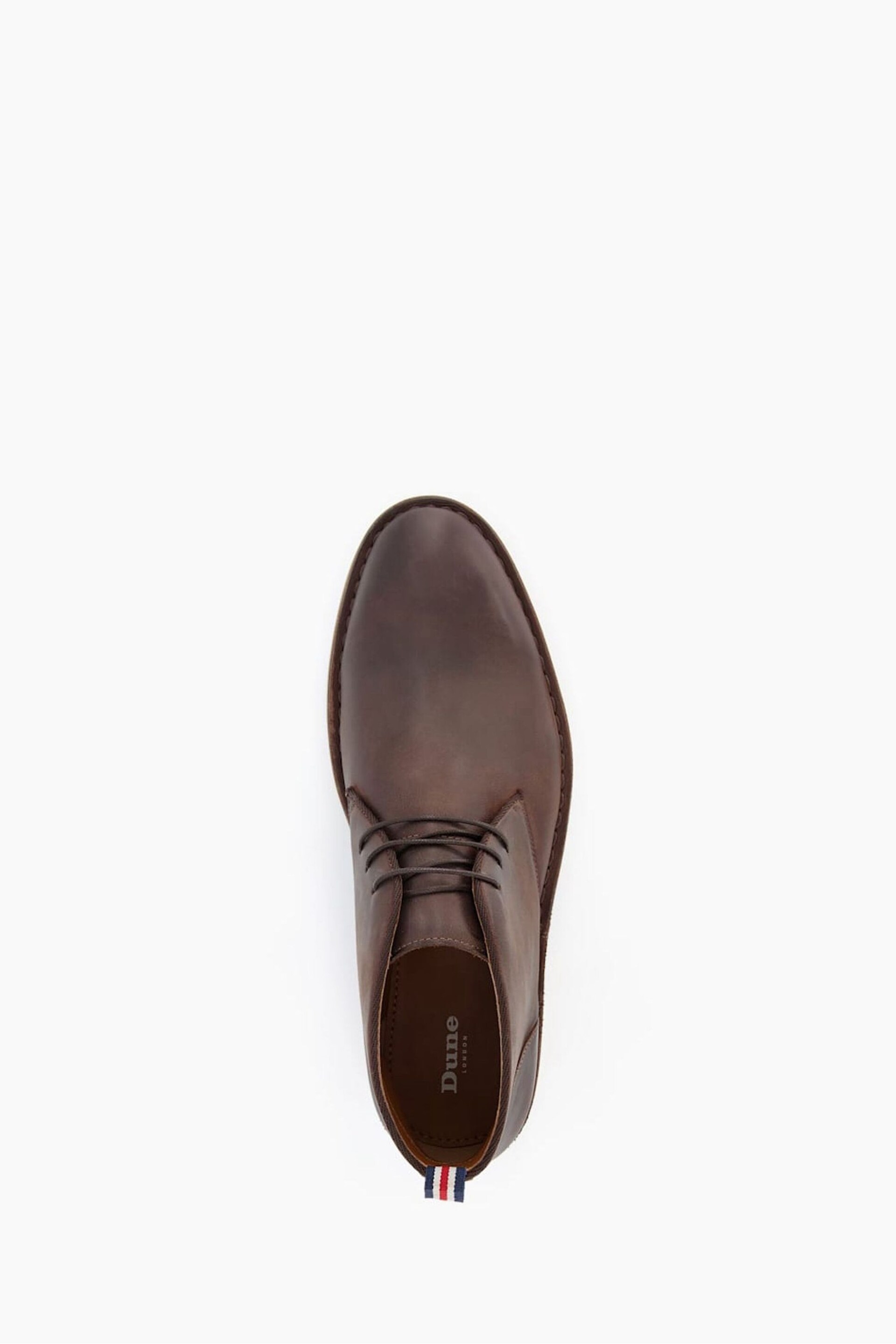 Dune London Brown Cash Lace-Up Chukka Boots - Image 5 of 6