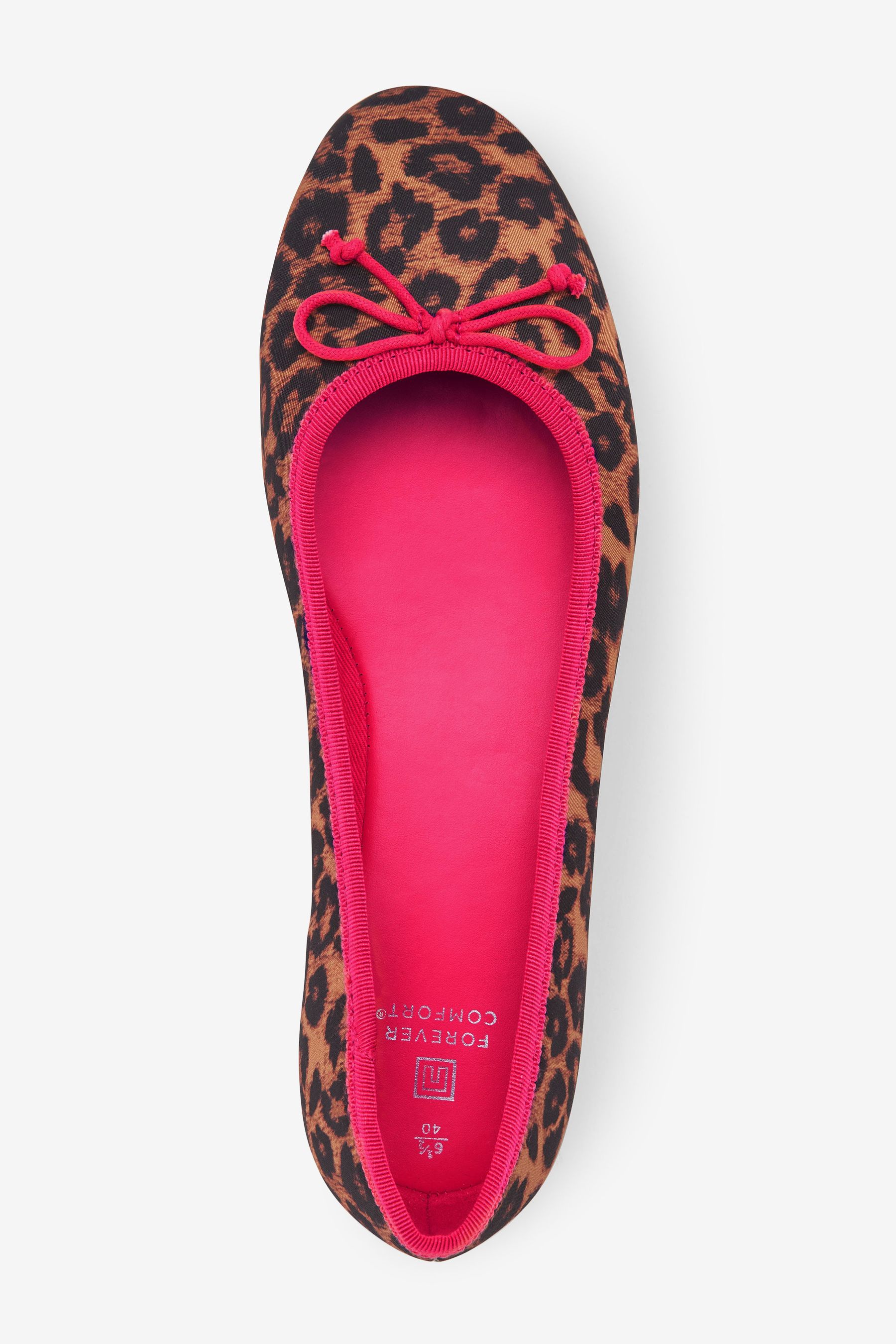 Leopard print ballet shoes hotsell