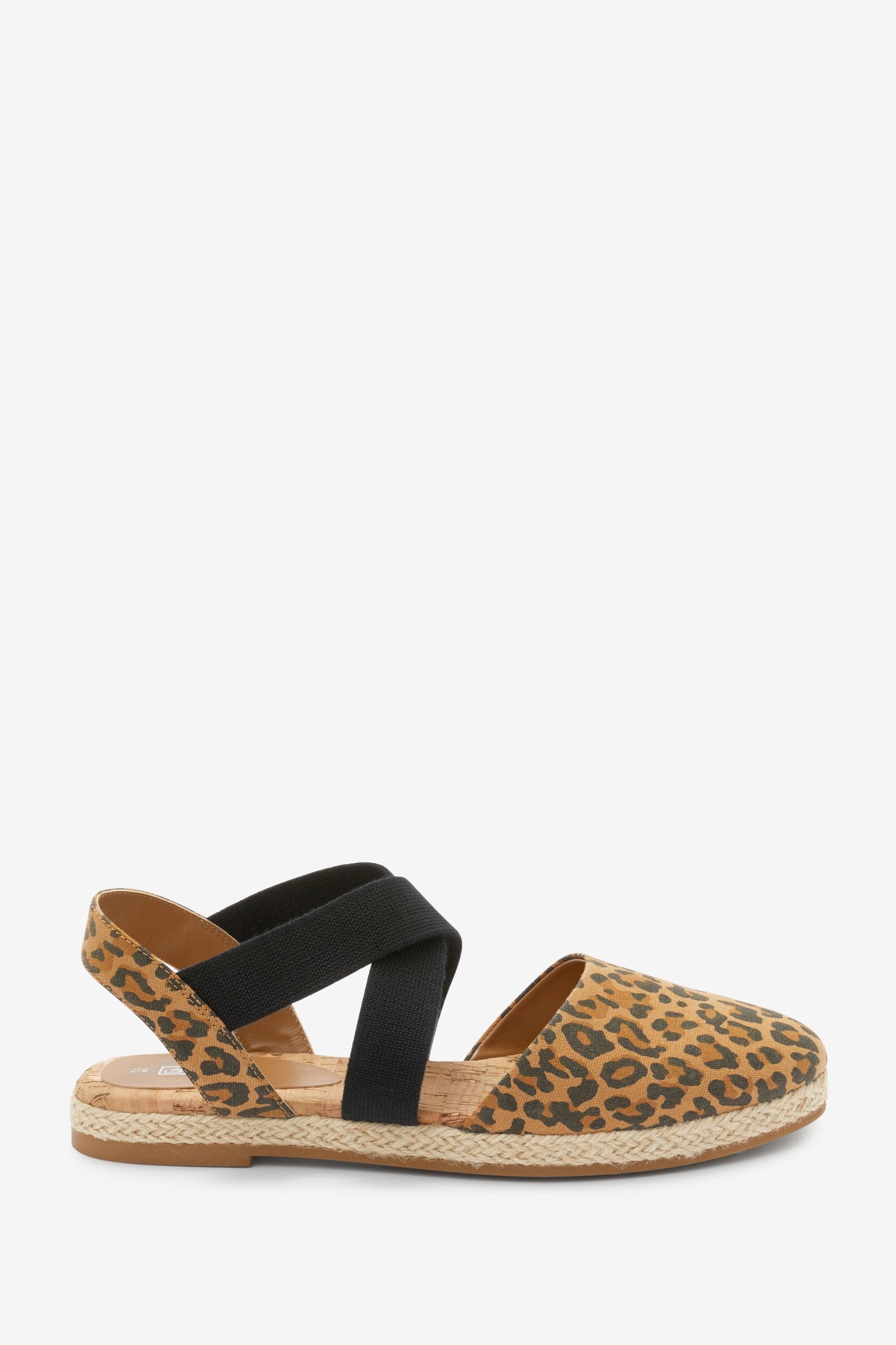 Leopard print espadrille flats hotsell