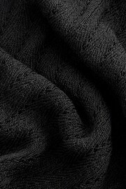 Black Coord Stitch Detail Knitted Beach Trousers - Image 6 of 6