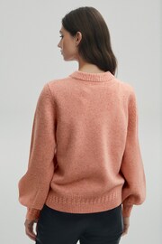 Blush Pink Premium 100% Wool Neppy Jumper - Image 2 of 6