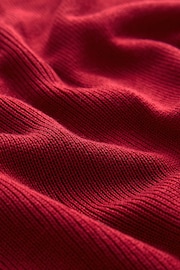 Red Premium Lyocell Deep V-Neck Jumper - Image 9 of 9