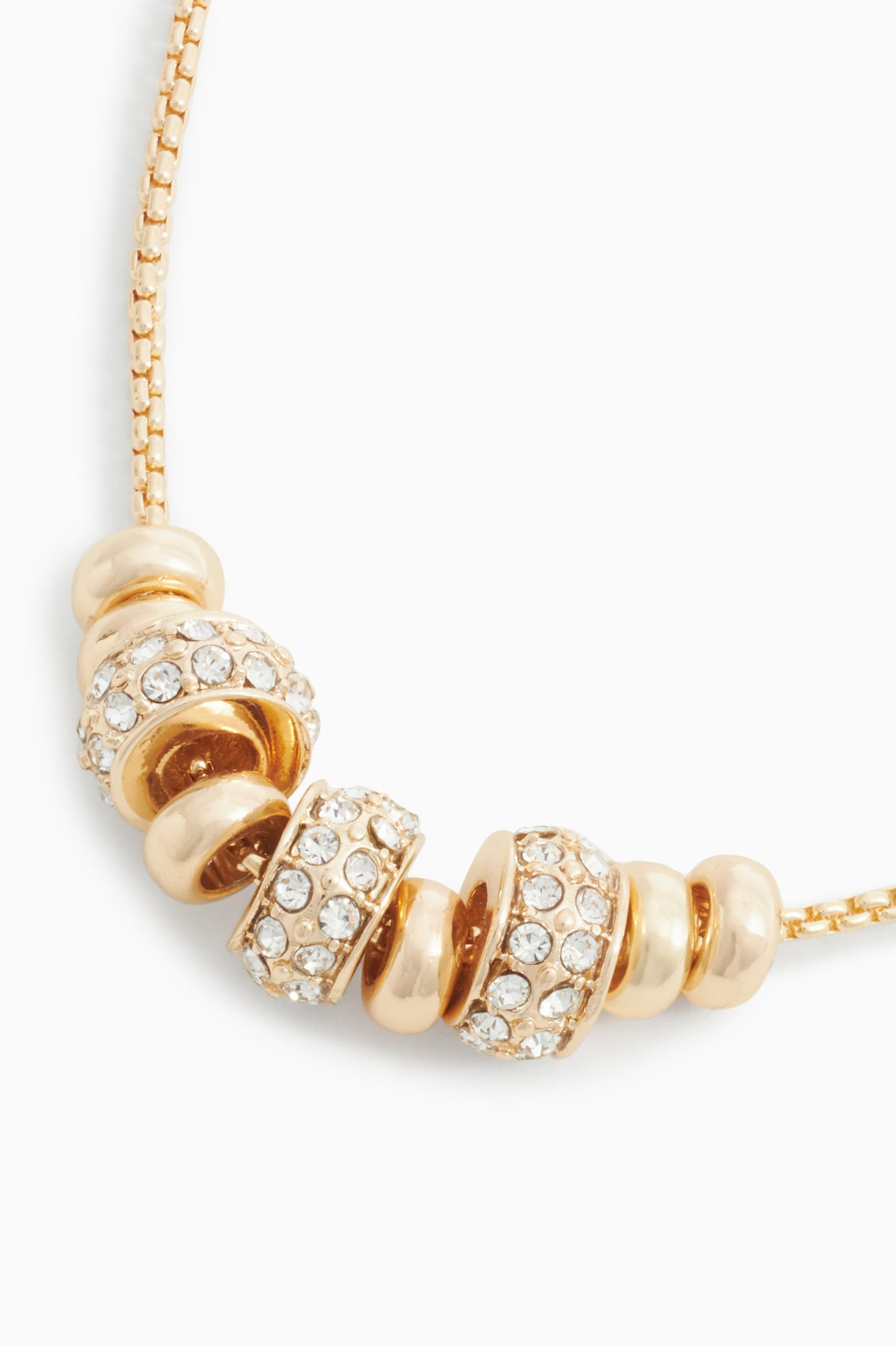 Gold Tone Popcorn Necklace - Image 2 of 2