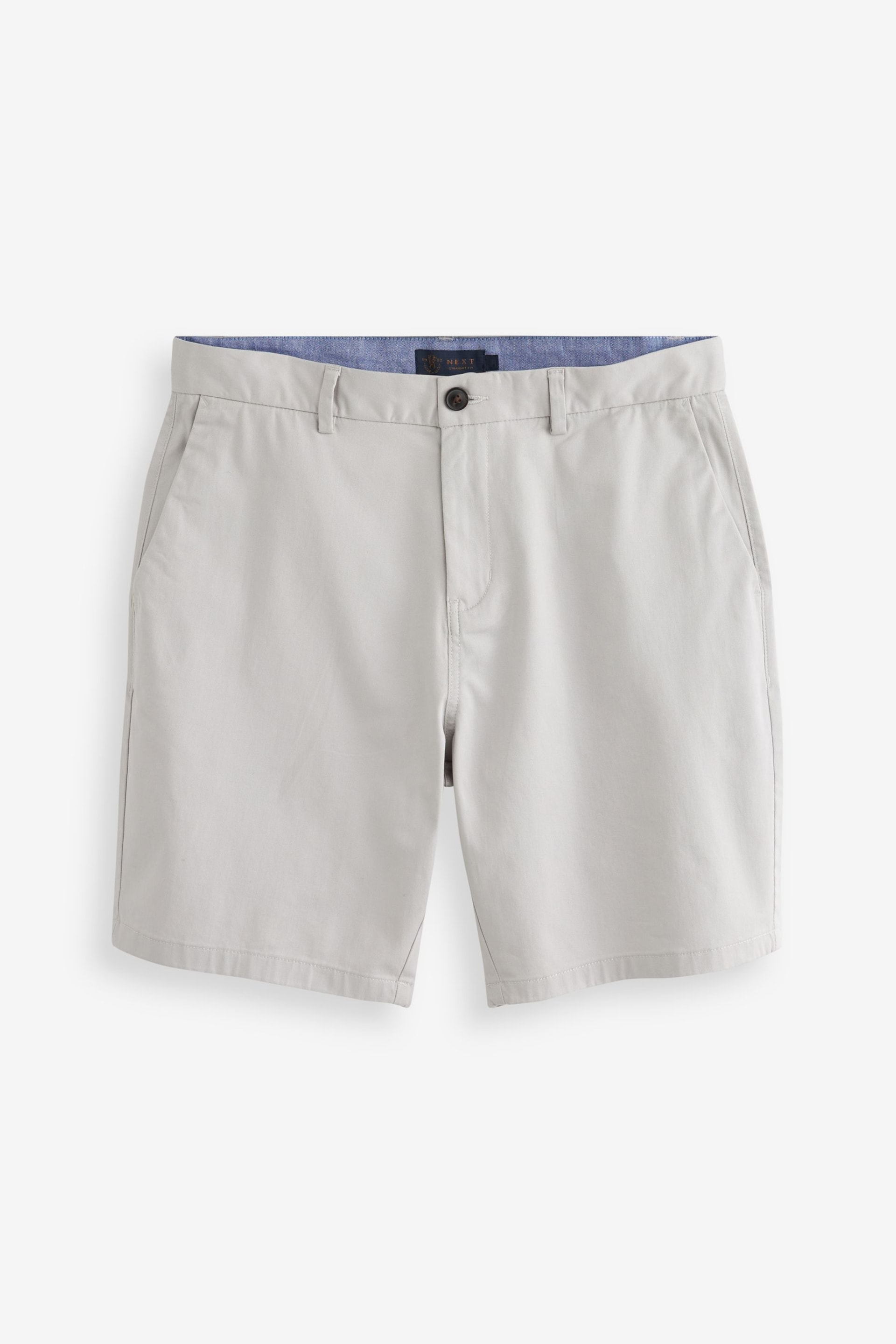 Navy Blue/Grey/Stone Straight Stretch Chinos Shorts 3 Pack - Image 4 of 11