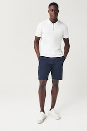 Navy Blue/Grey/Stone Straight Stretch Chinos Shorts 3 Pack - Image 6 of 11