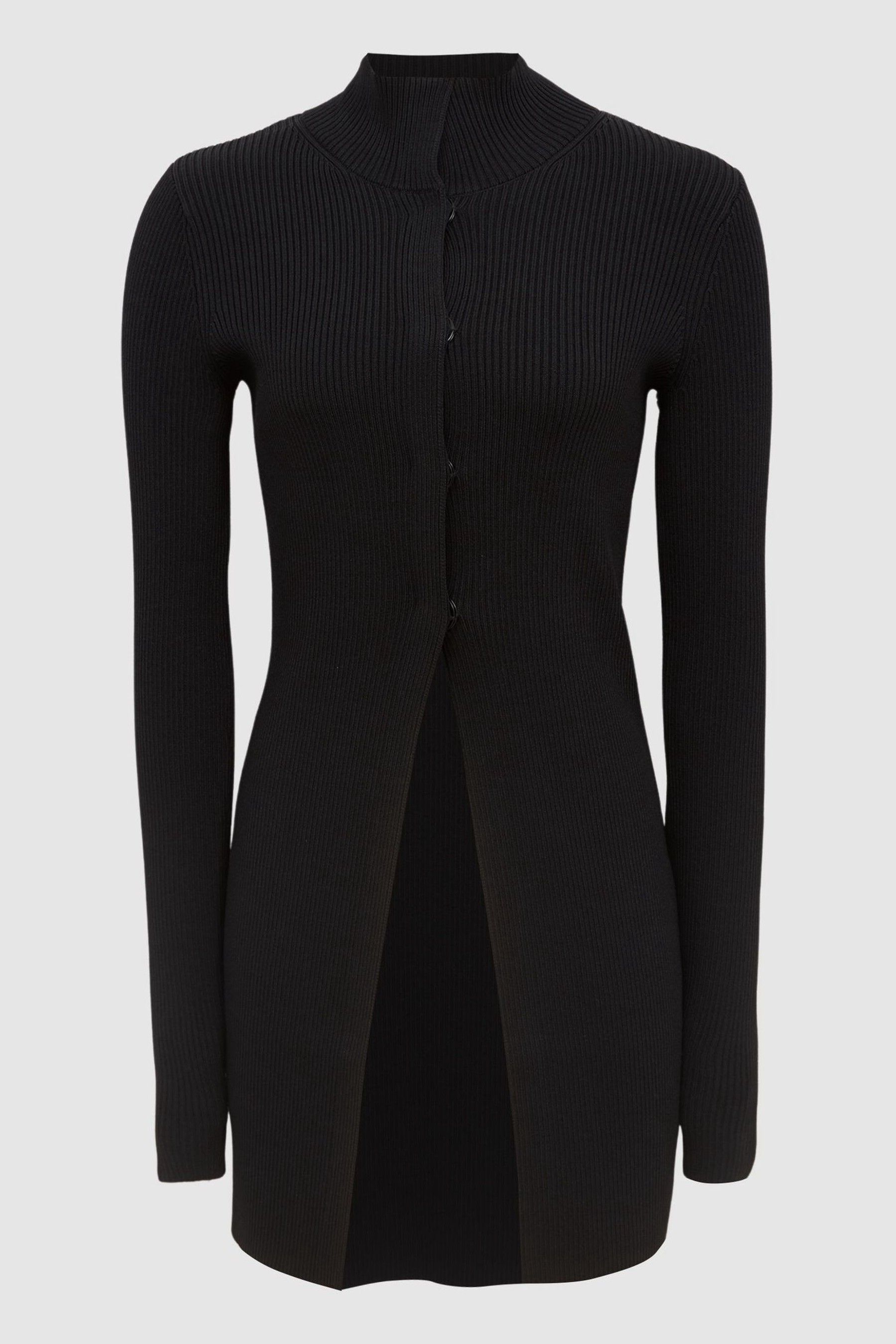 Ribbed button up sweater online