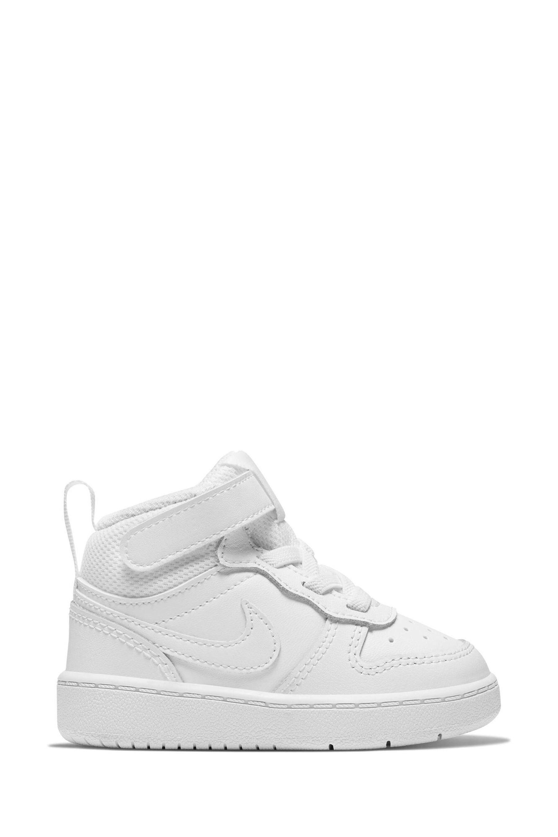 Nike court borough mid white discount