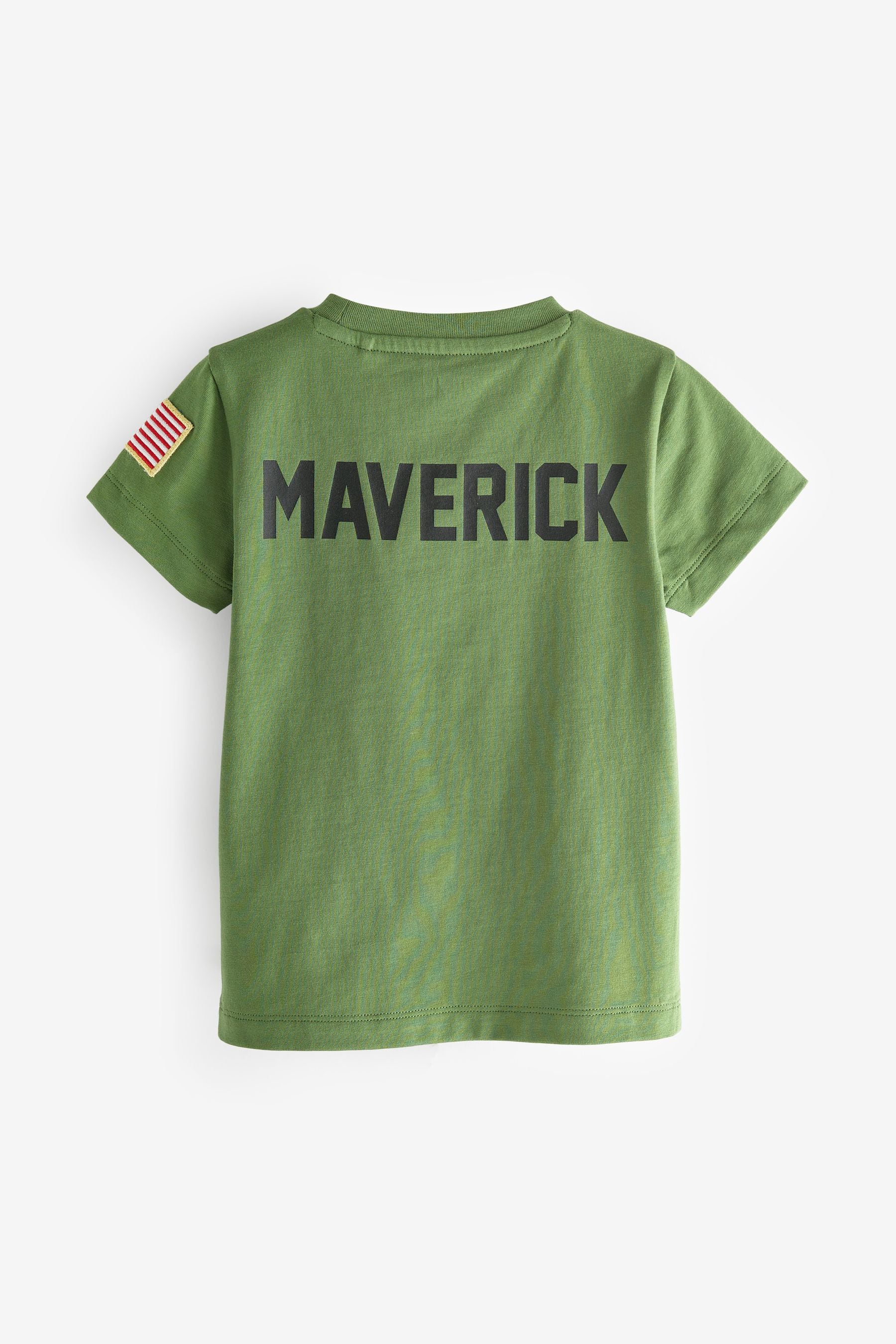 Khaki Green Gun Maverick 100 Cotton T Shirt 3mths 8yrs